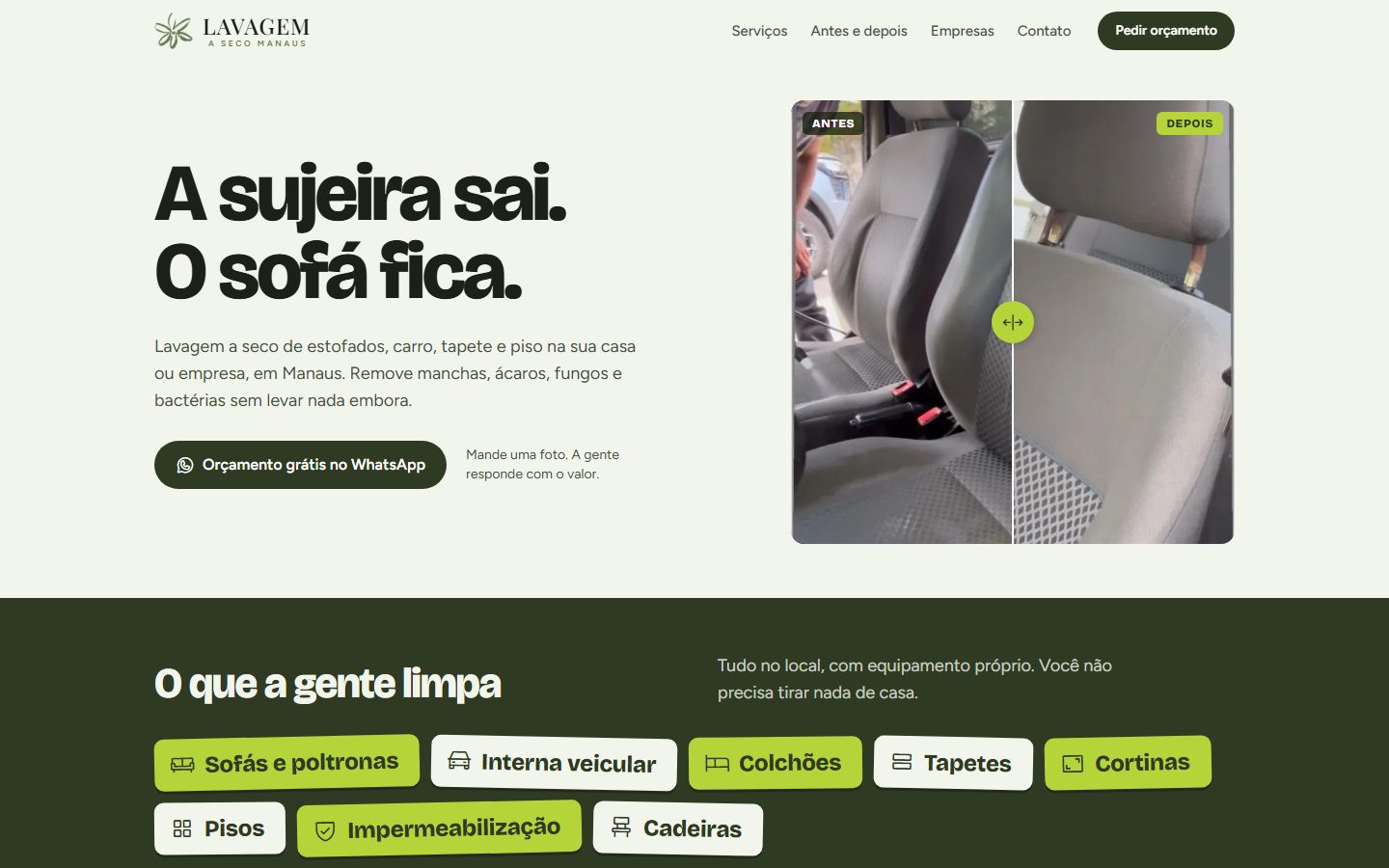Site Lavagem a Seco Manaus
